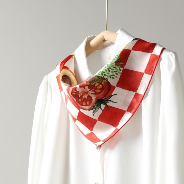 Custom Pure Mulberry Silk Scarf - Image 7