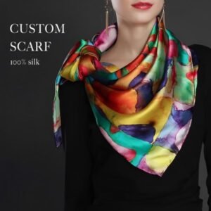 Custom Pure Mulberry Silk Scarf