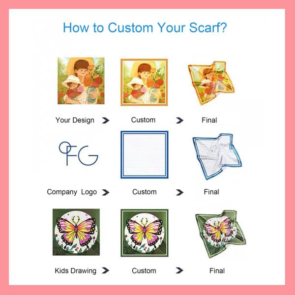 Custom Pocket Square Party Scarf - Image 2