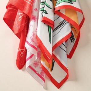Custom Both Sides Printed Silk Scarf