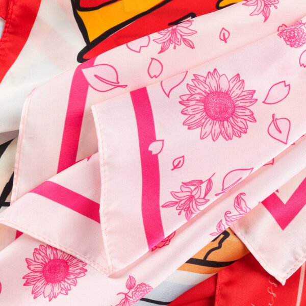 Custom Both Sides Printed Silk Scarf - Image 7