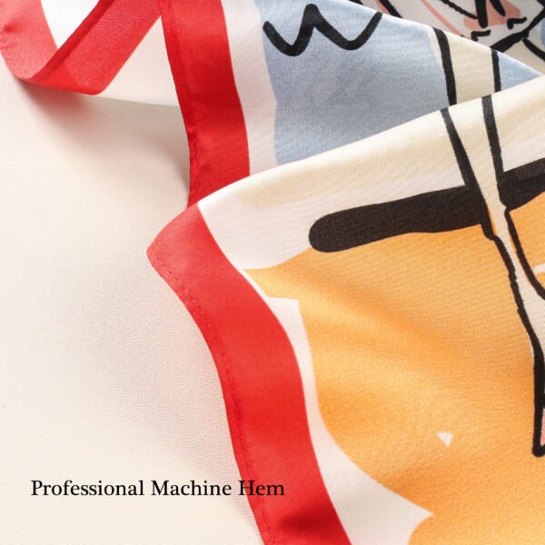 Custom Both Sides Printed Silk Scarf - Image 8