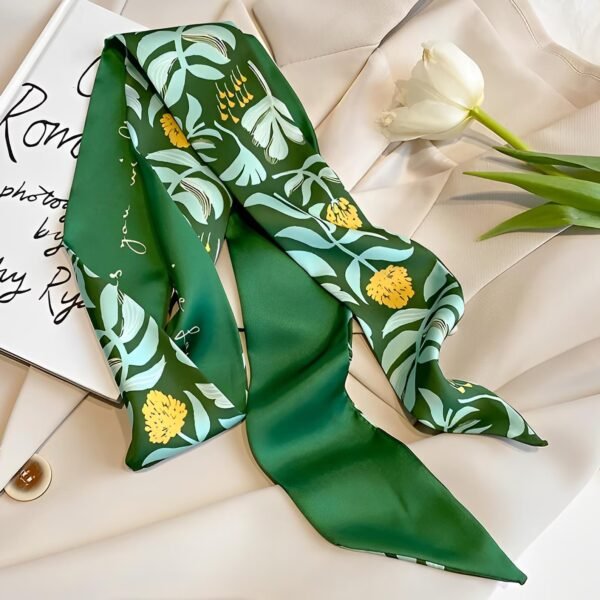Personalized Skinny Scarf Hair Scarf Bag Accessory - Image 3