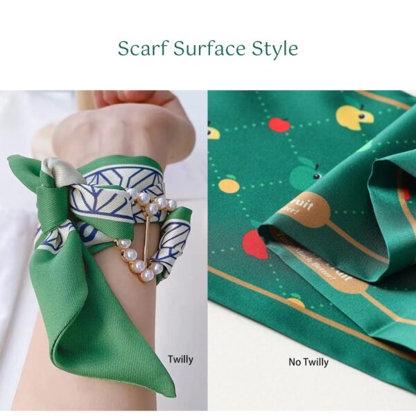 Personalized Skinny Scarf Hair Scarf Bag Accessory - Image 9