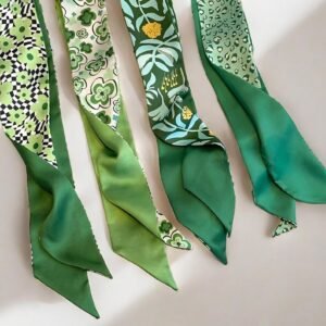 Personalized Skinny Scarf Hair Scarf Bag Accessory